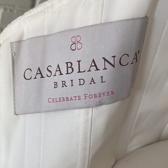 CASABLANCA BRIDAL STYLE 2096 GRACEFUL WHISPERS LACE RUFFLES 10 NEW NO TAGS - Picture 10 of 14